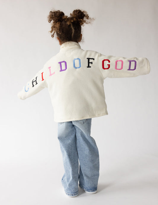 Elevated Faith Child of God Fleece Kids Pullover - AVBL MRKT (1)