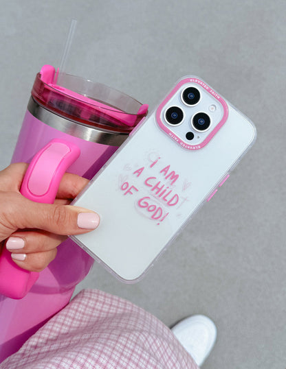 Elevated Faith Child of God Pink Phone Case - AVBL MRKT (3)