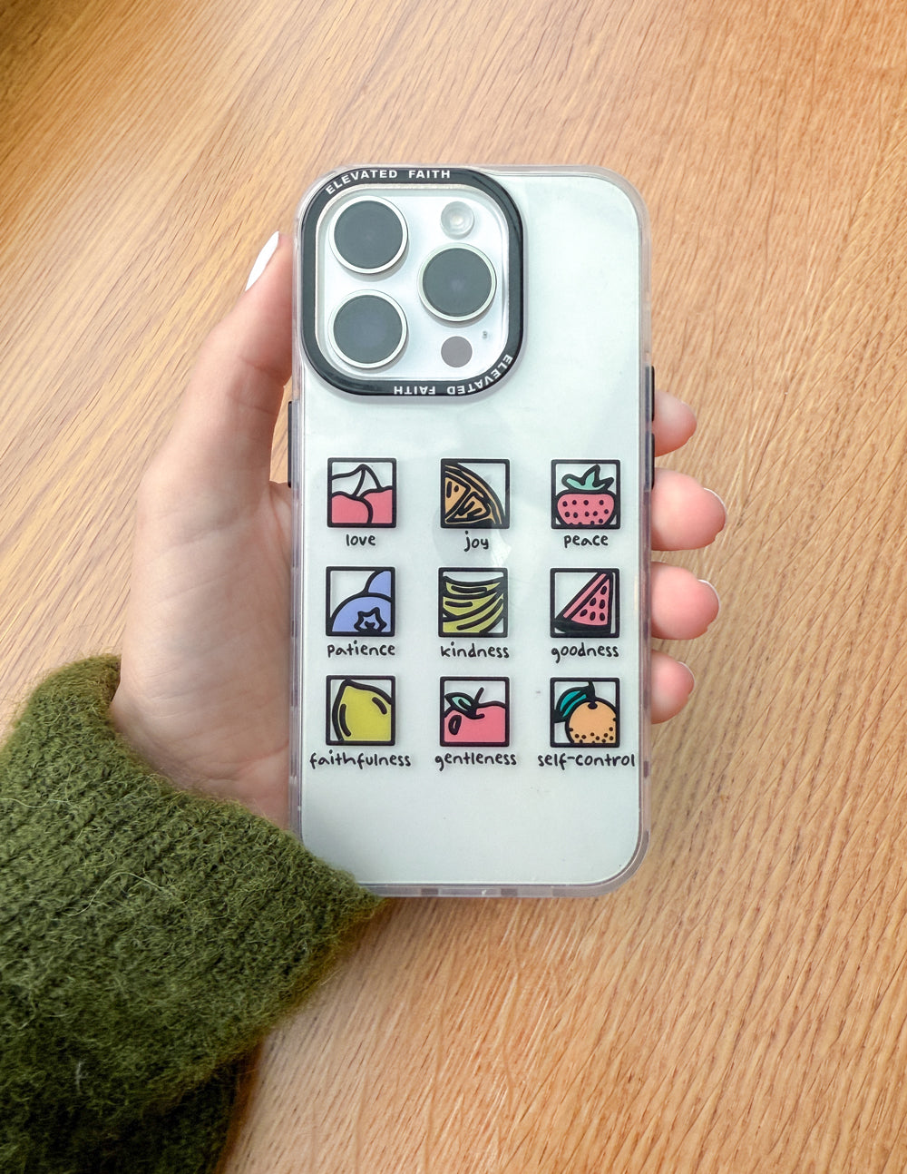 Elevated Faith Clear Fruit of the Spirit Phone Case - AVBL MRKT (2)