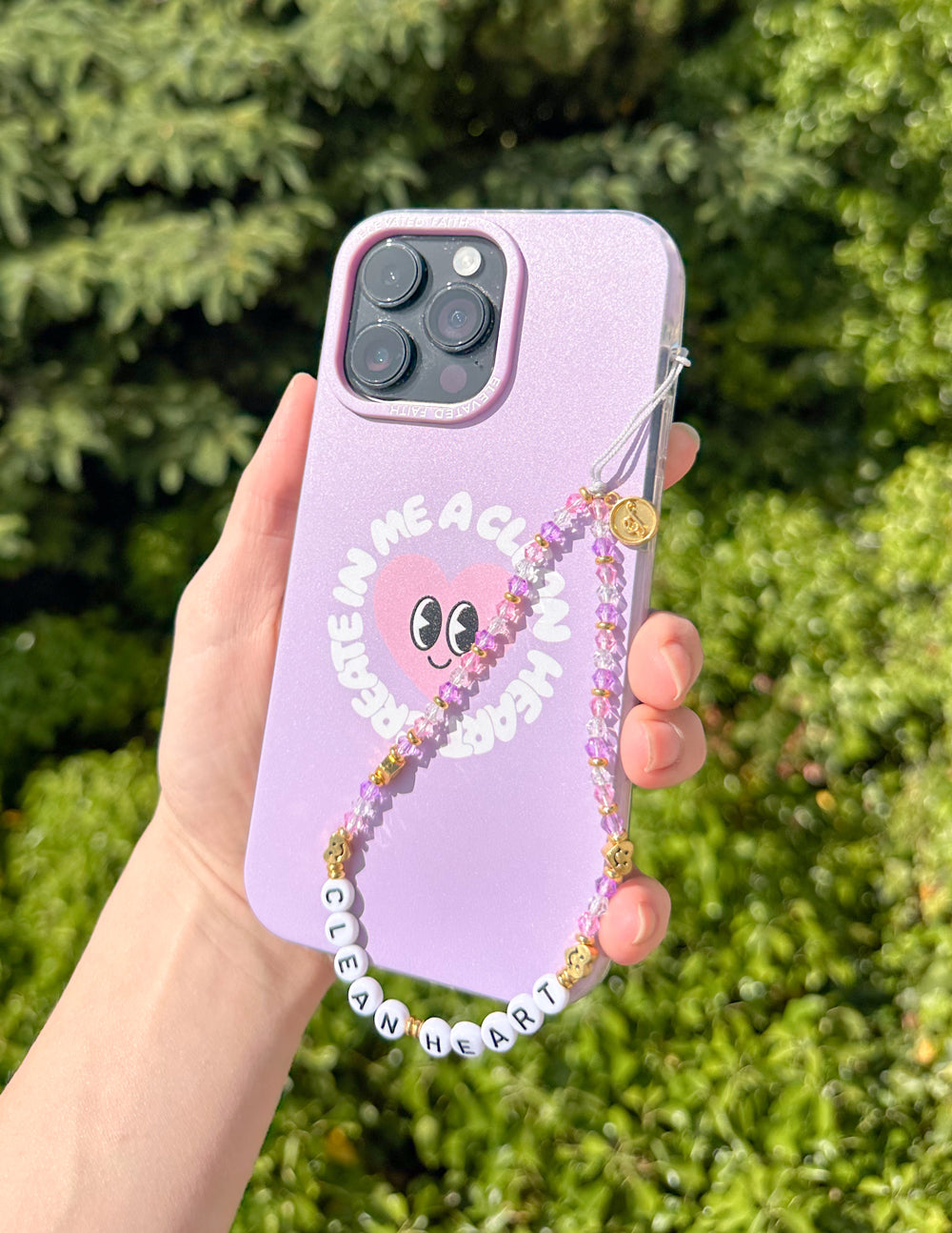 Elevated Faith Create in Me a Clean Heart Phone Charm - AVBL MRKT (2)