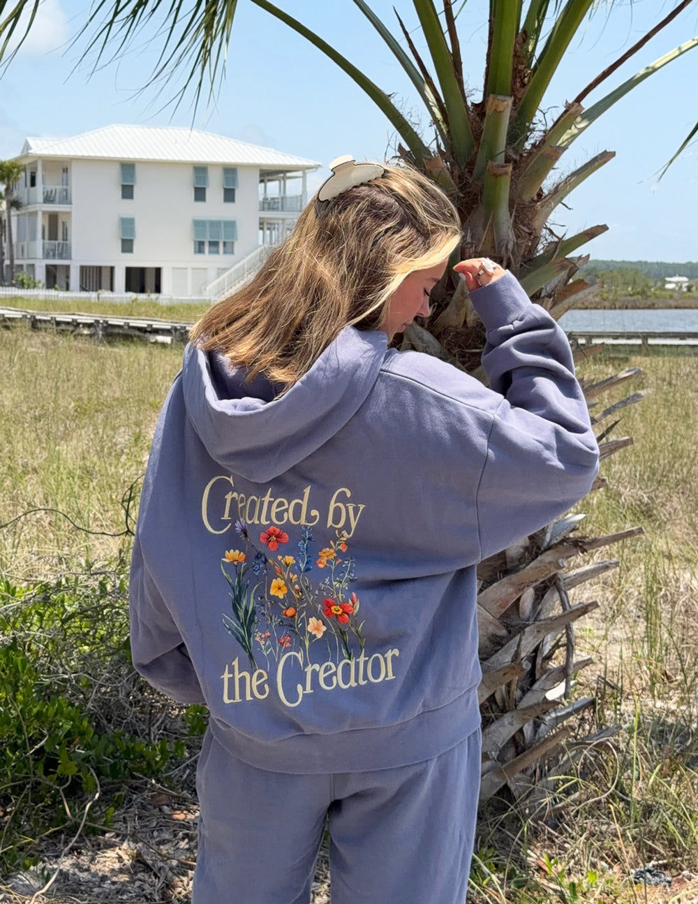 Elevated Faith Created by the Creator Plum Full-Zip Hoodie - AVBL MRKT (7)