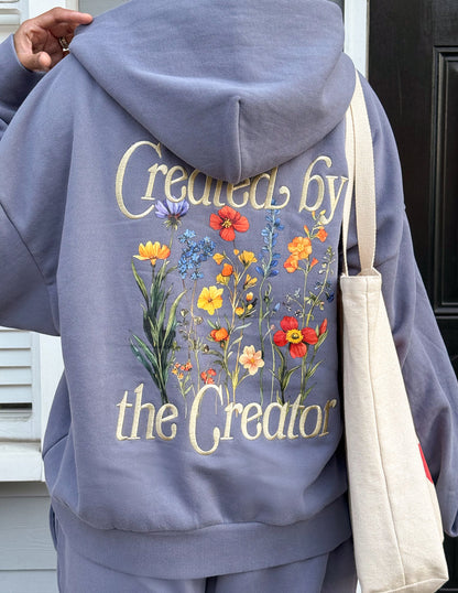 Elevated Faith Created by the Creator Plum Full-Zip Hoodie - AVBL MRKT (9)