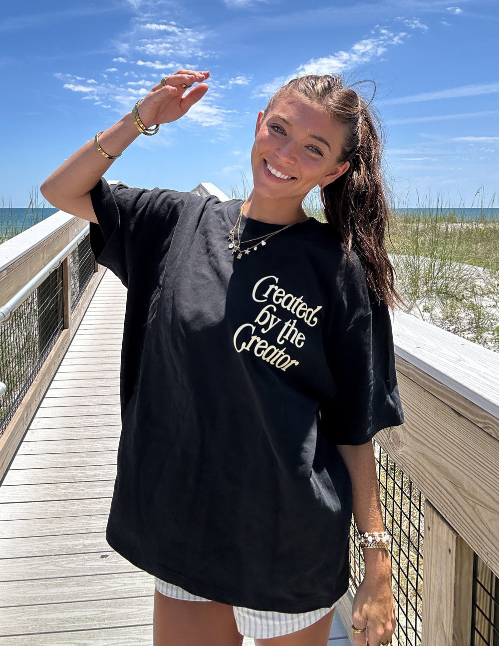 Elevated Faith Created by the Creator Unisex Tee - AVBL MRKT (9)
