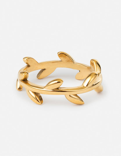 Elevated Faith Dainty Olive Branch Ring - AVBL MRKT (1)