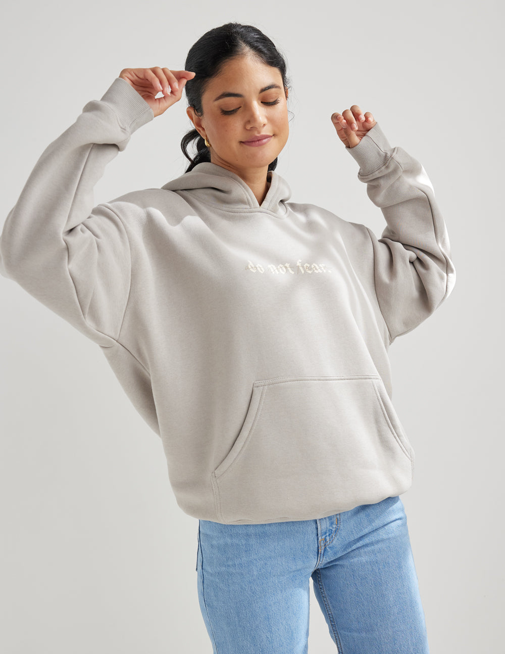 Elevated Faith Do Not Fear Grey Unisex Hoodie - AVBL MRKT (10)
