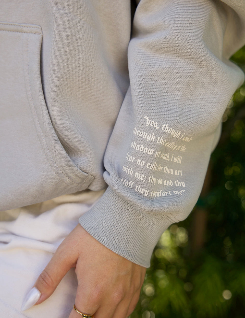 Elevated Faith Do Not Fear Grey Unisex Hoodie - AVBL MRKT (3)