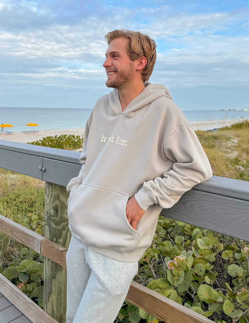 Elevated Faith Do Not Fear Grey Unisex Hoodie - AVBL MRKT (5)