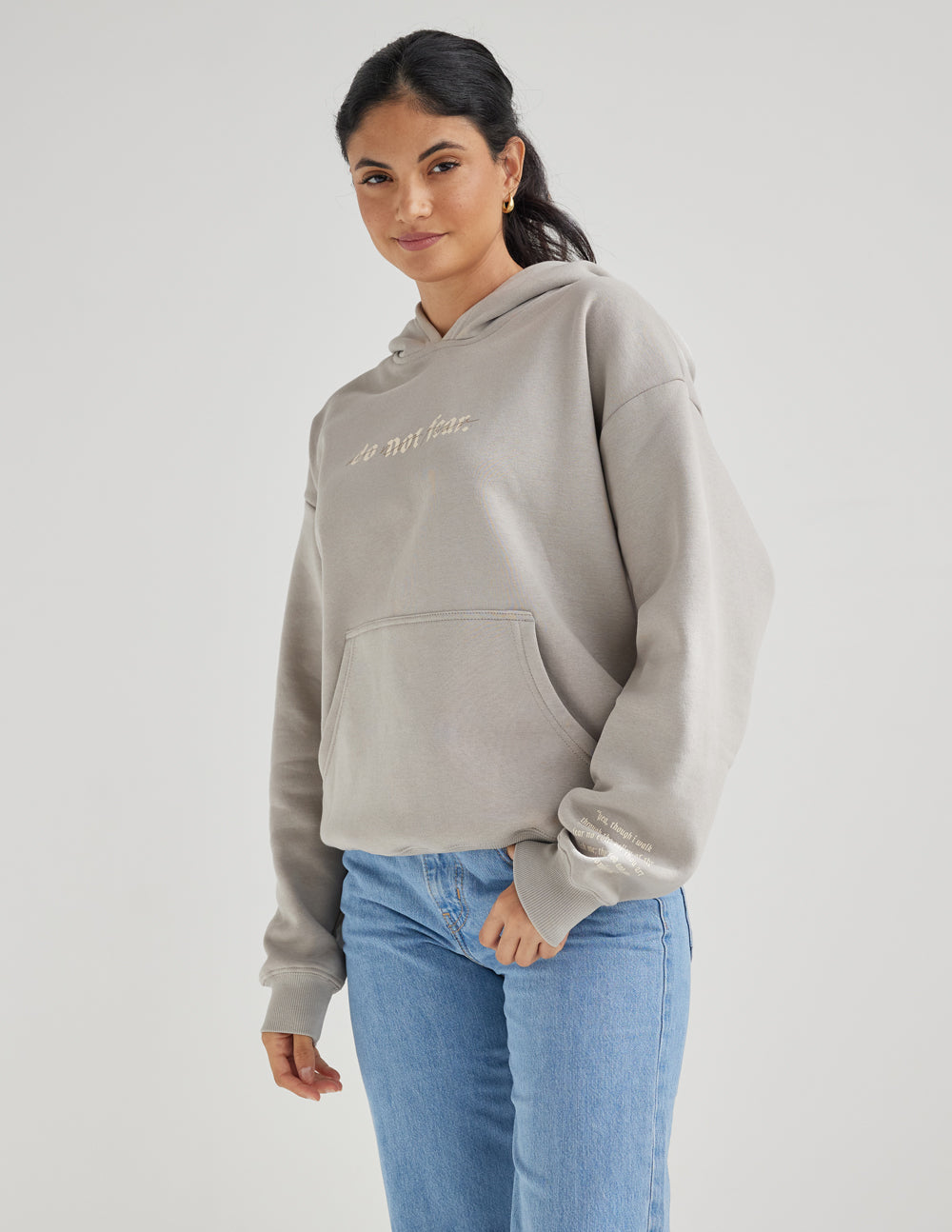 Elevated Faith Do Not Fear Grey Unisex Hoodie - AVBL MRKT (8)