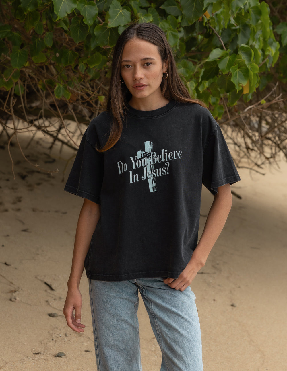 Elevated Faith Do You Believe in Jesus Heavyweight Tee - AVBL MRKT (2)