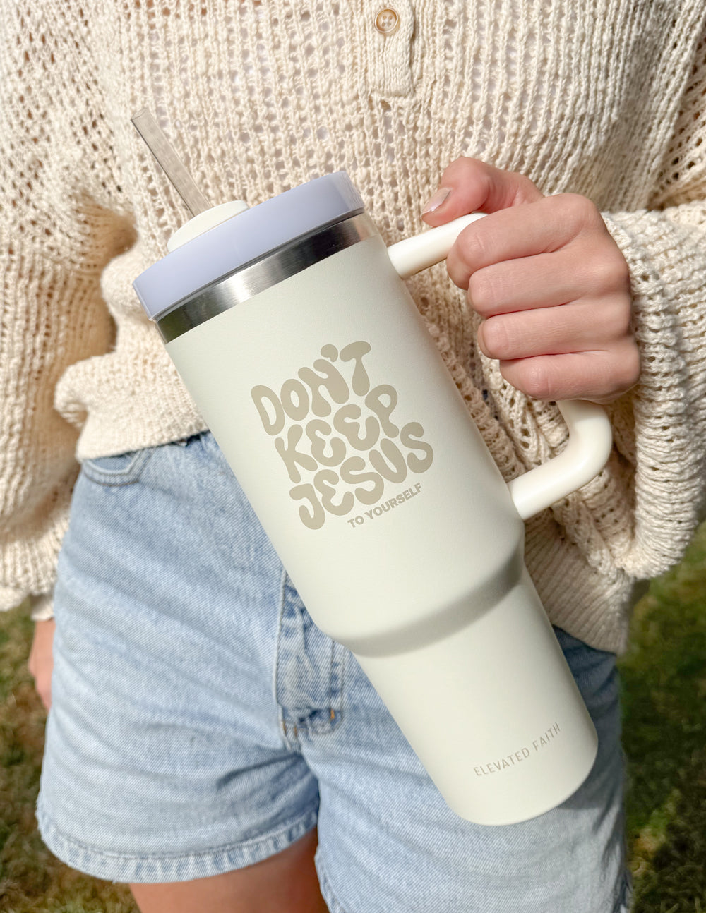 Elevated Faith Don't Keep Jesus to Yourself 40 oz Tumbler - AVBL MRKT (3)