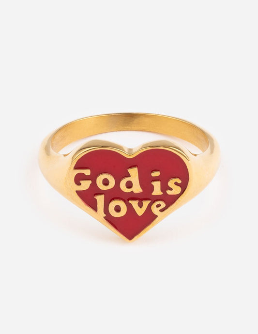 Elevated Faith Enamel God is Love Ring - AVBL MRKT (1)
