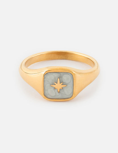 Elevated Faith Enamel North Star Ring - AVBL MRKT (1)