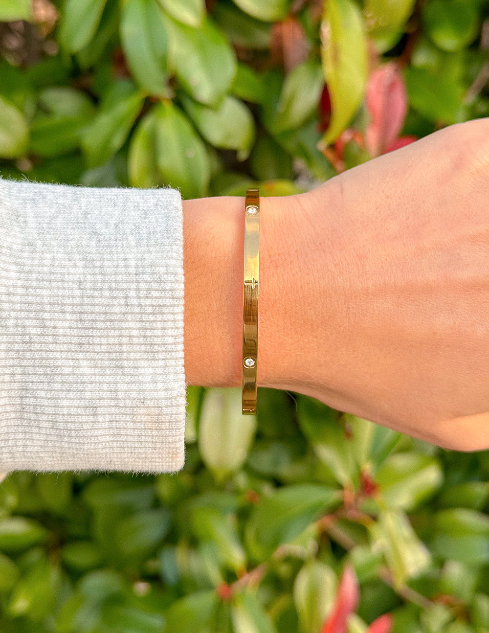 Elevated Faith Eternity Gem Cuff Bracelet - AVBL MRKT (2)