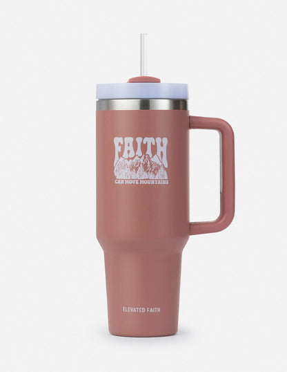 Elevated Faith Faith Can Move Mountains 40 oz Tumbler - AVBL MRKT (1)