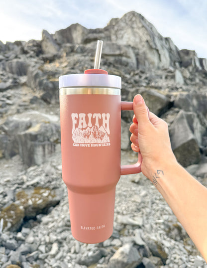 Elevated Faith Faith Can Move Mountains 40 oz Tumbler - AVBL MRKT (3)