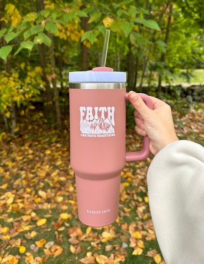 Elevated Faith Faith Can Move Mountains 40 oz Tumbler - AVBL MRKT (5)