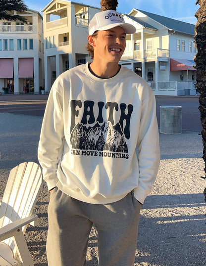 Elevated Faith Faith Can Move Mountains Unisex Crewneck - AVBL MRKT (1)