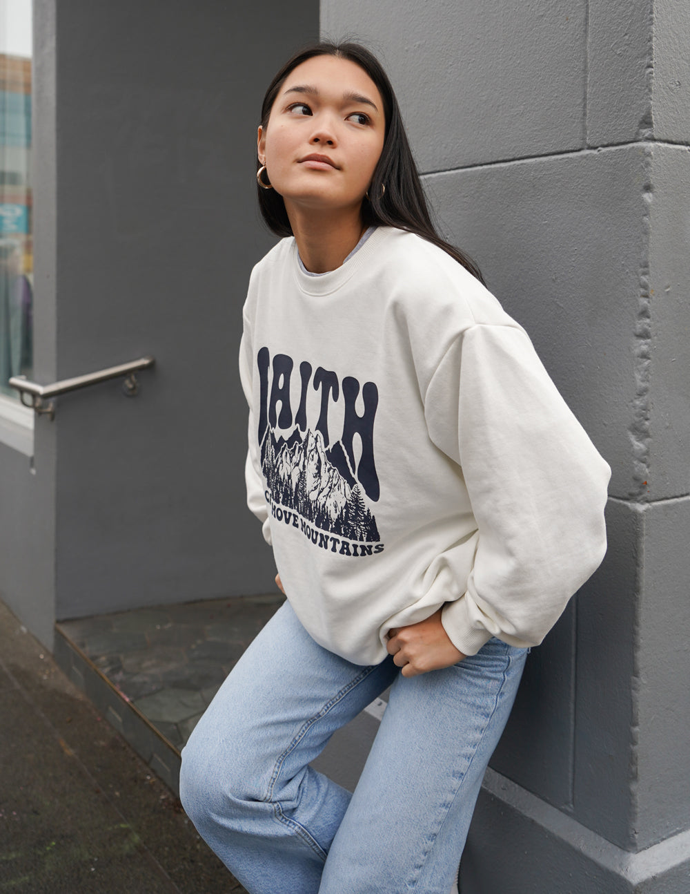 Elevated Faith Faith Can Move Mountains Unisex Crewneck - AVBL MRKT (3)
