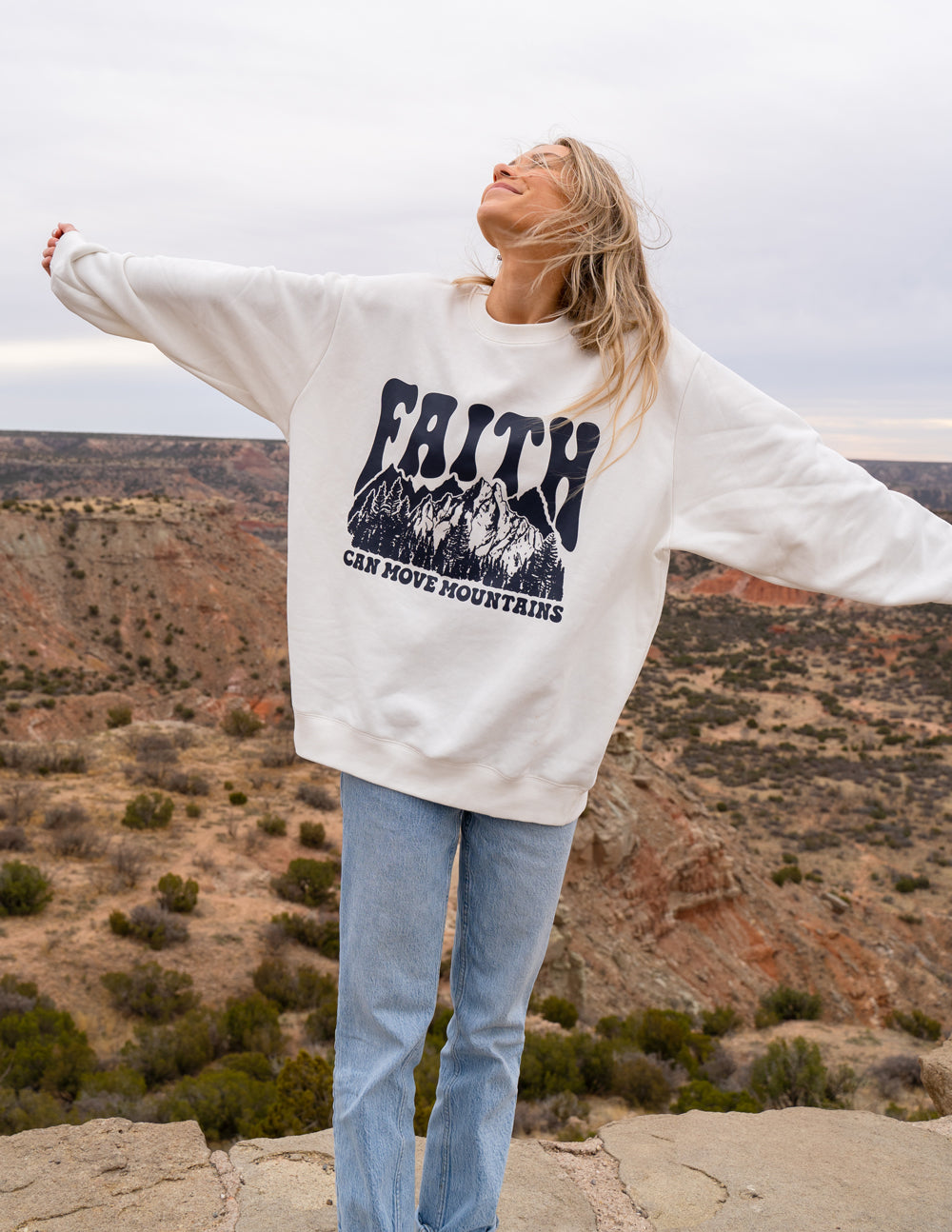 Elevated Faith Faith Can Move Mountains Unisex Crewneck - AVBL MRKT (4)