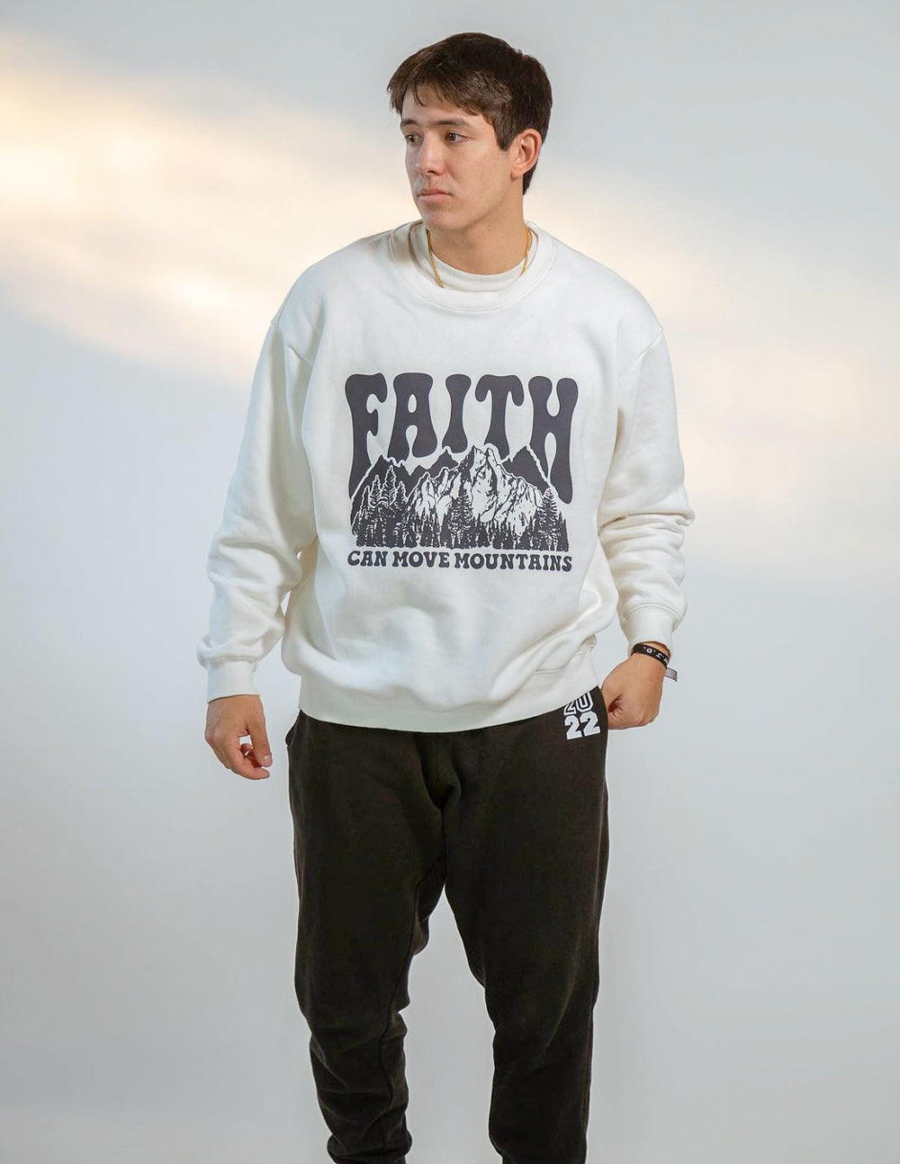 Elevated Faith Faith Can Move Mountains Unisex Crewneck - AVBL MRKT (4)
