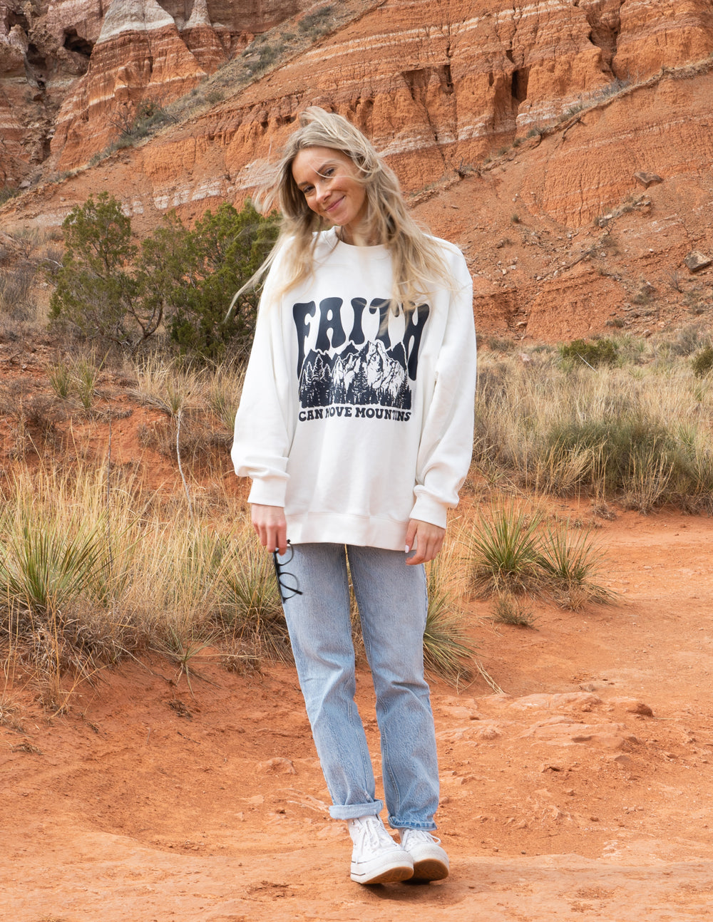 Elevated Faith Faith Can Move Mountains Unisex Crewneck - AVBL MRKT (5)