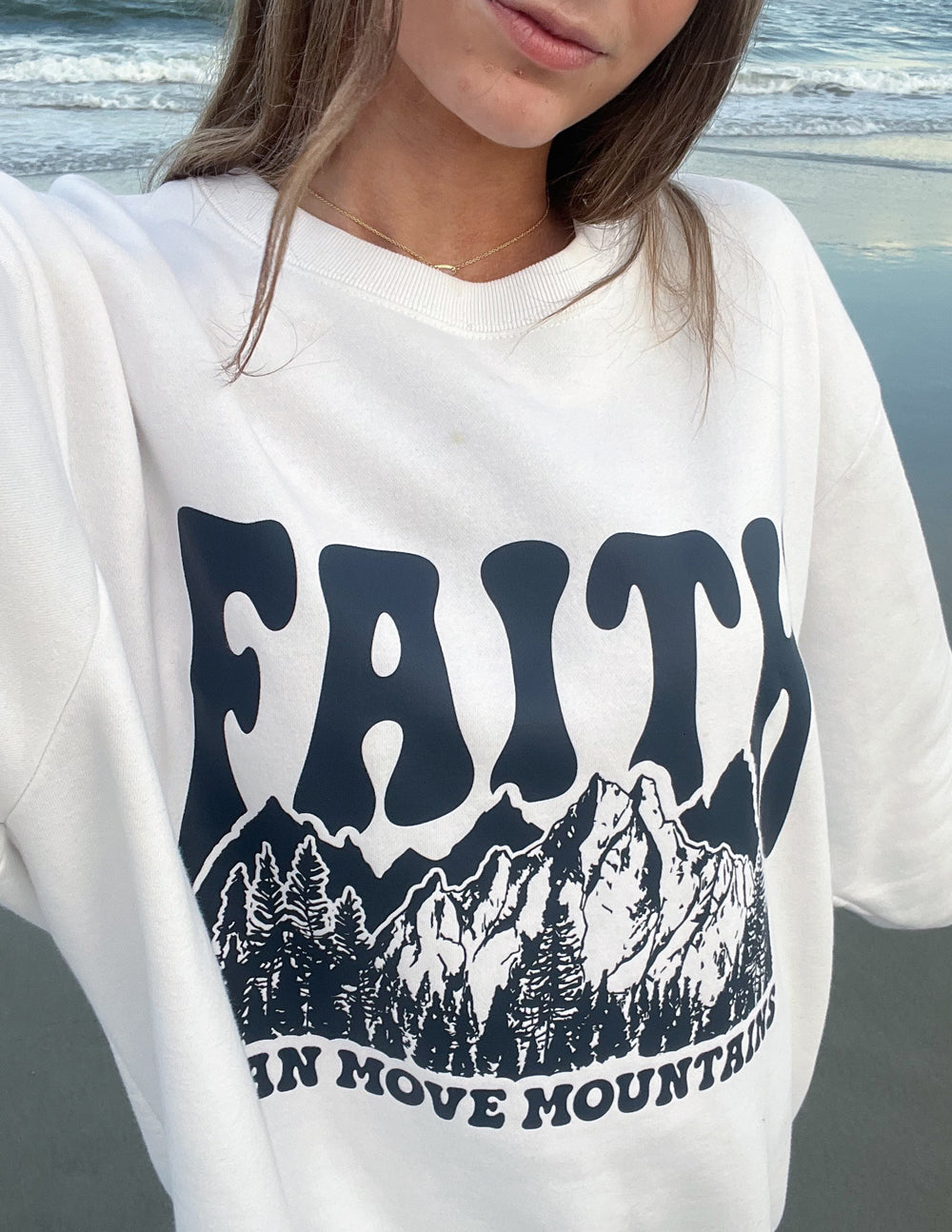 Elevated Faith Faith Can Move Mountains Unisex Crewneck - AVBL MRKT (7)