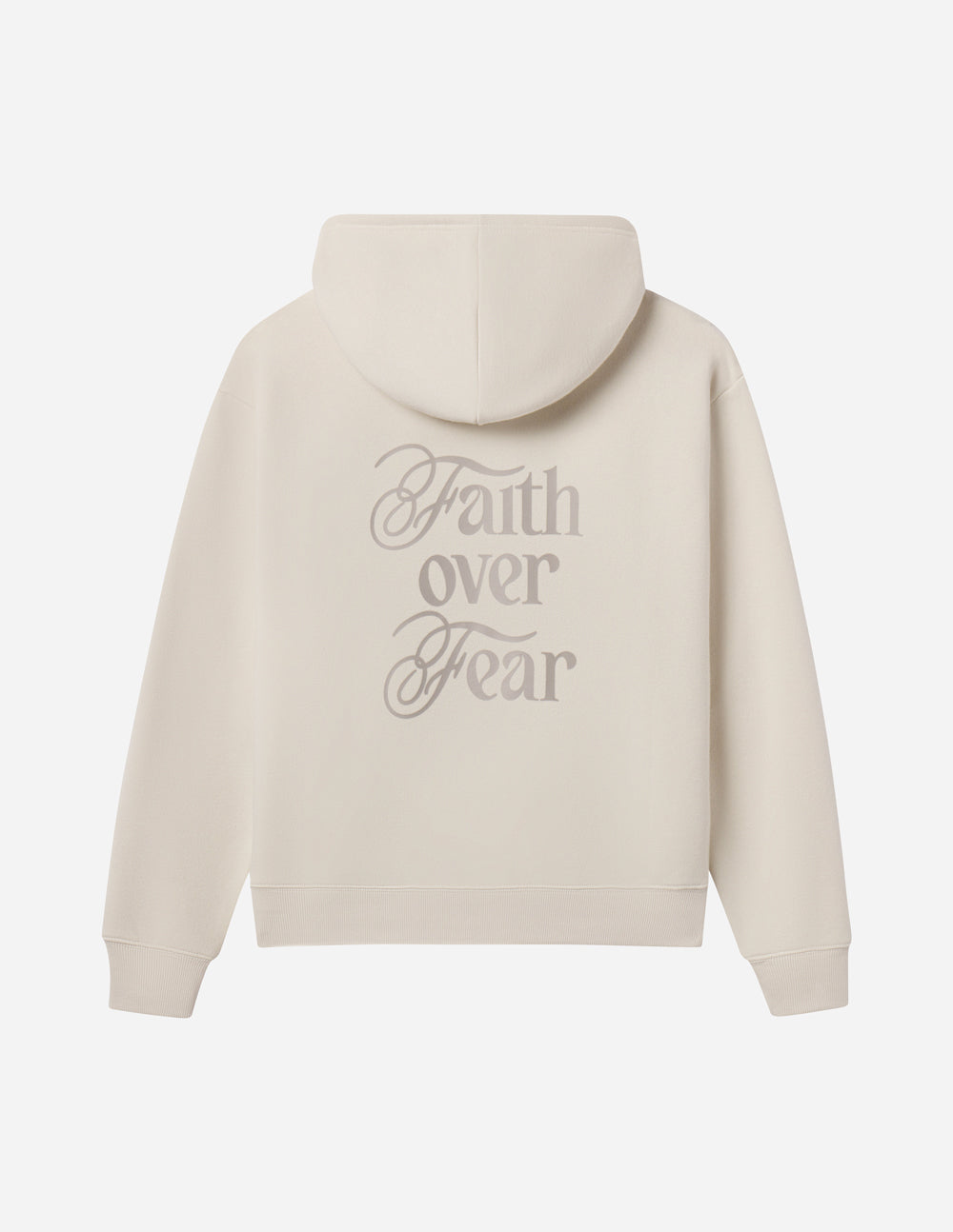 Elevated Faith Faith Over Fear Taupe Unisex Hoodie - AVBL MRKT (1)