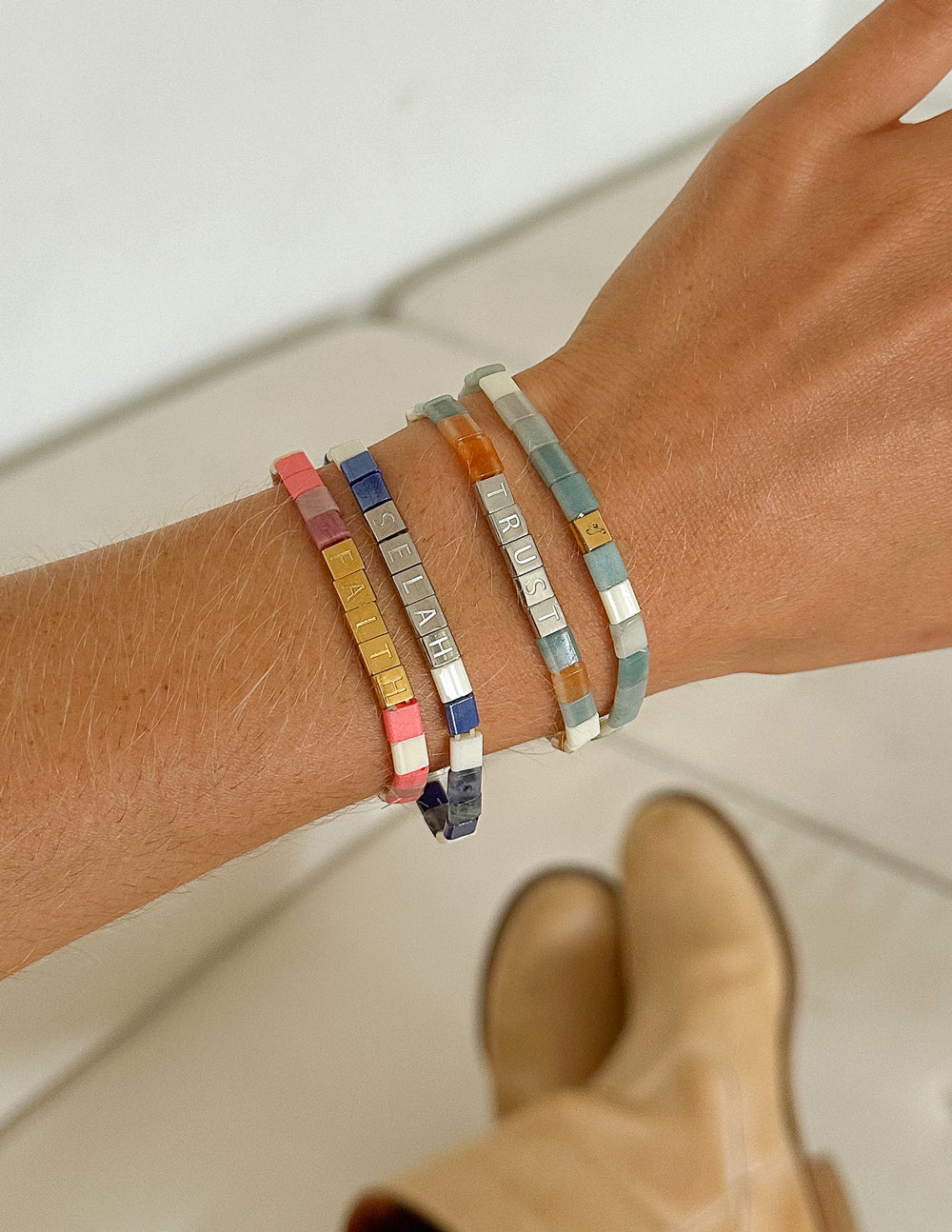 Elevated Faith Faith Tile Letter Bracelet - AVBL MRKT (3)