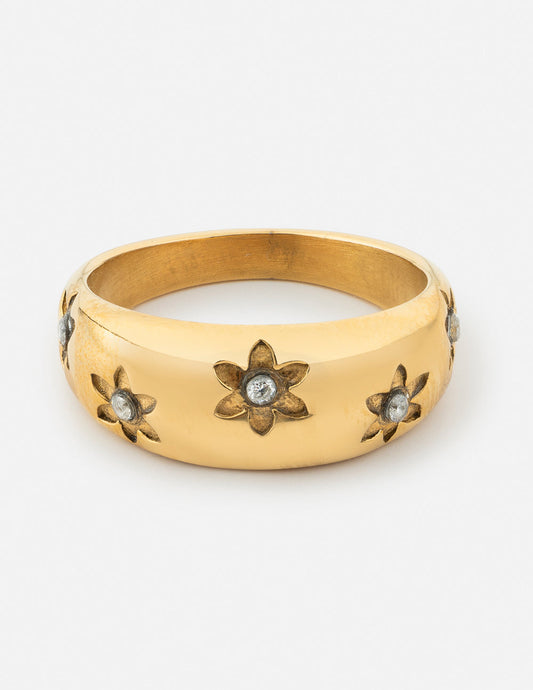Elevated Faith Floral Dome Ring - AVBL MRKT (1)