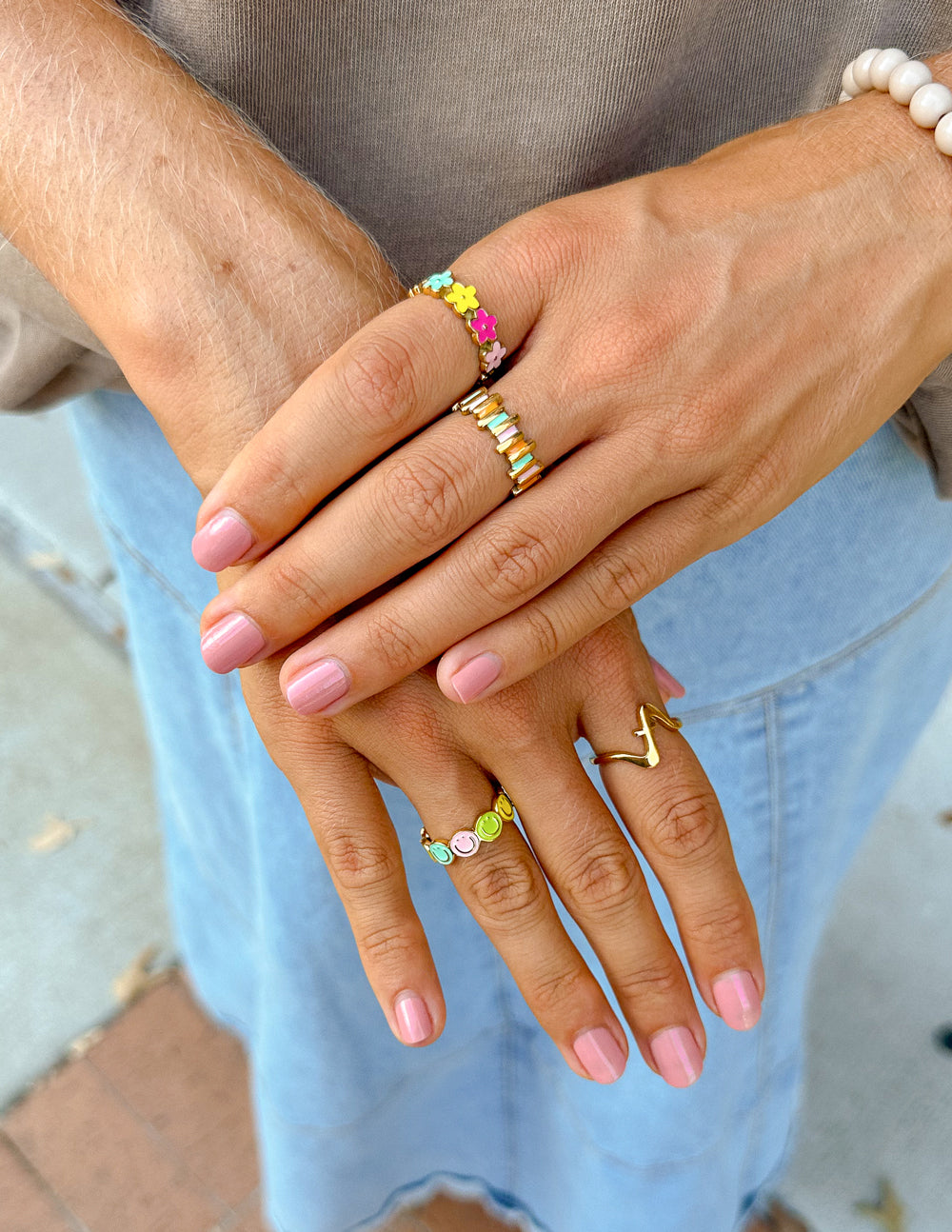 Elevated Faith Floral Enamel Ring - AVBL MRKT (4)
