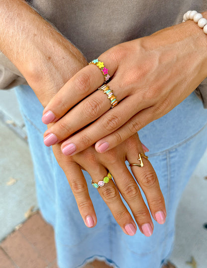 Elevated Faith Floral Enamel Ring - AVBL MRKT (4)