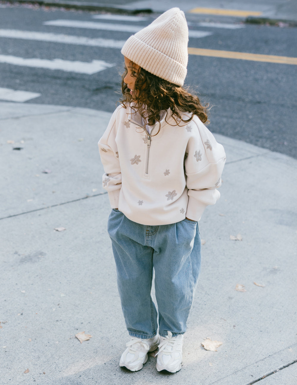 Elevated Faith Floral Kids Half-Zip - AVBL MRKT (2)