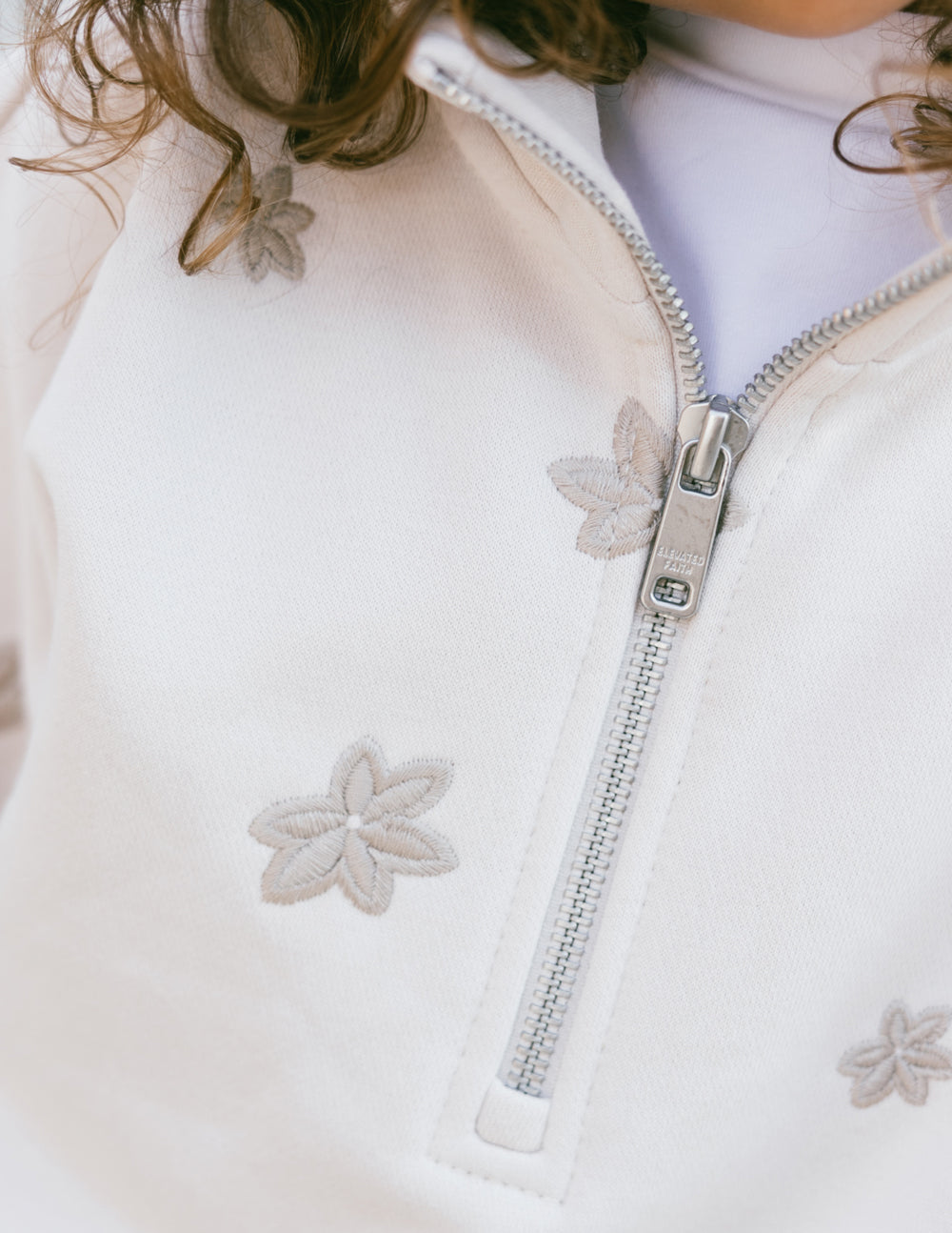 Elevated Faith Floral Kids Half-Zip - AVBL MRKT (5)
