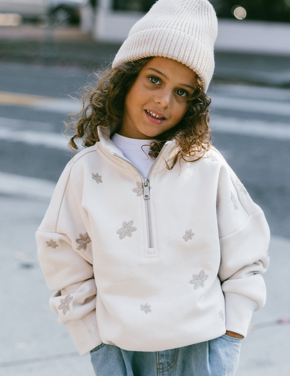 Elevated Faith Floral Kids Half-Zip - AVBL MRKT (6)