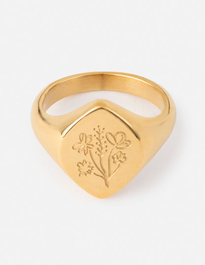 Elevated Faith Floral Signet Ring - AVBL MRKT (1)