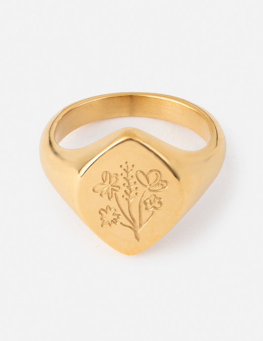 Elevated Faith Floral Signet Ring - AVBL MRKT (1)