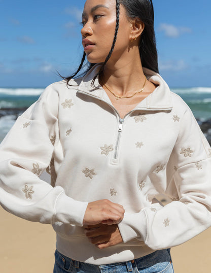 Elevated Faith Floral Women's Half-Zip - AVBL MRKT (2)