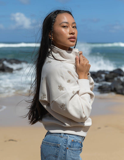 Elevated Faith Floral Women's Half-Zip - AVBL MRKT (5)