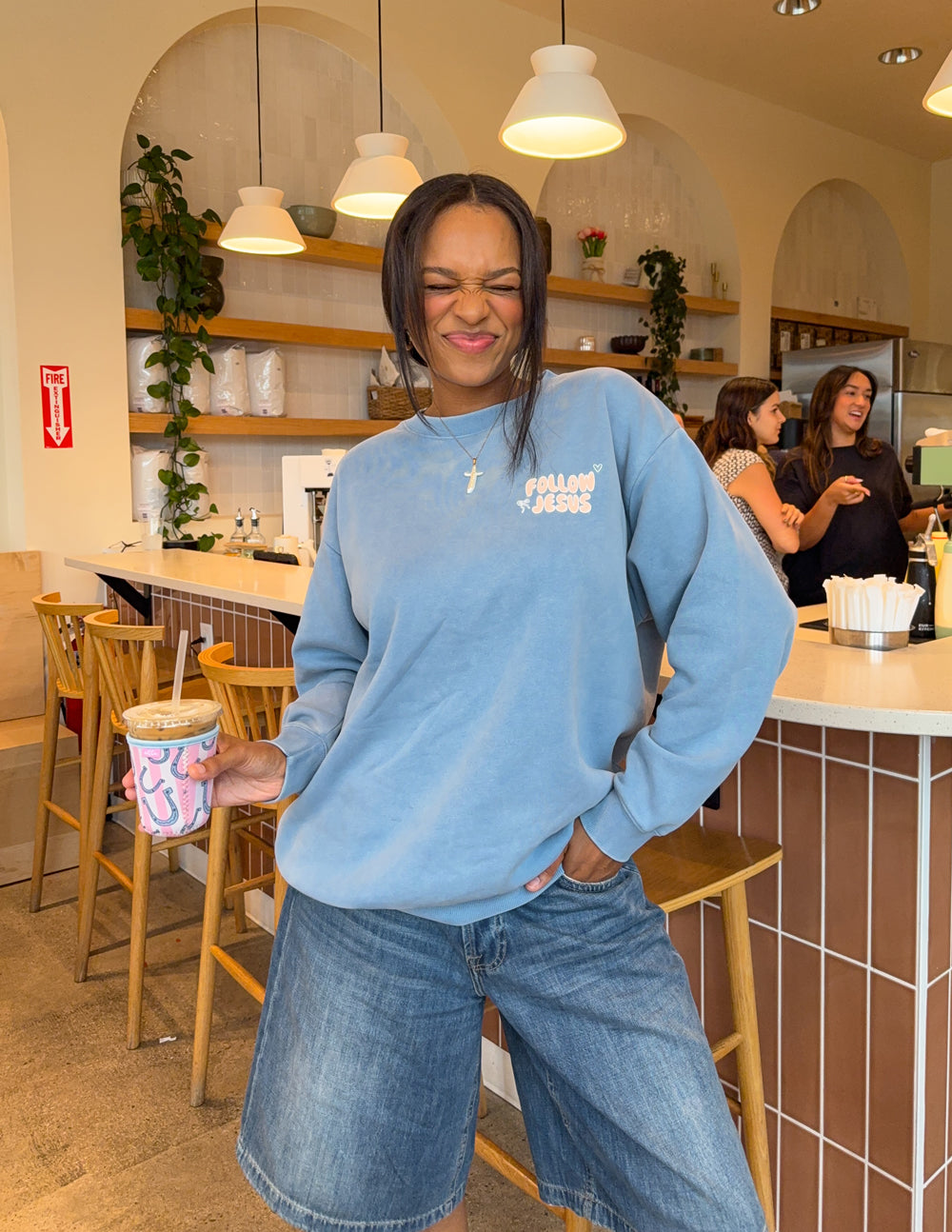 Elevated Faith Follow Jesus Unisex Crewneck - AVBL MRKT (6)