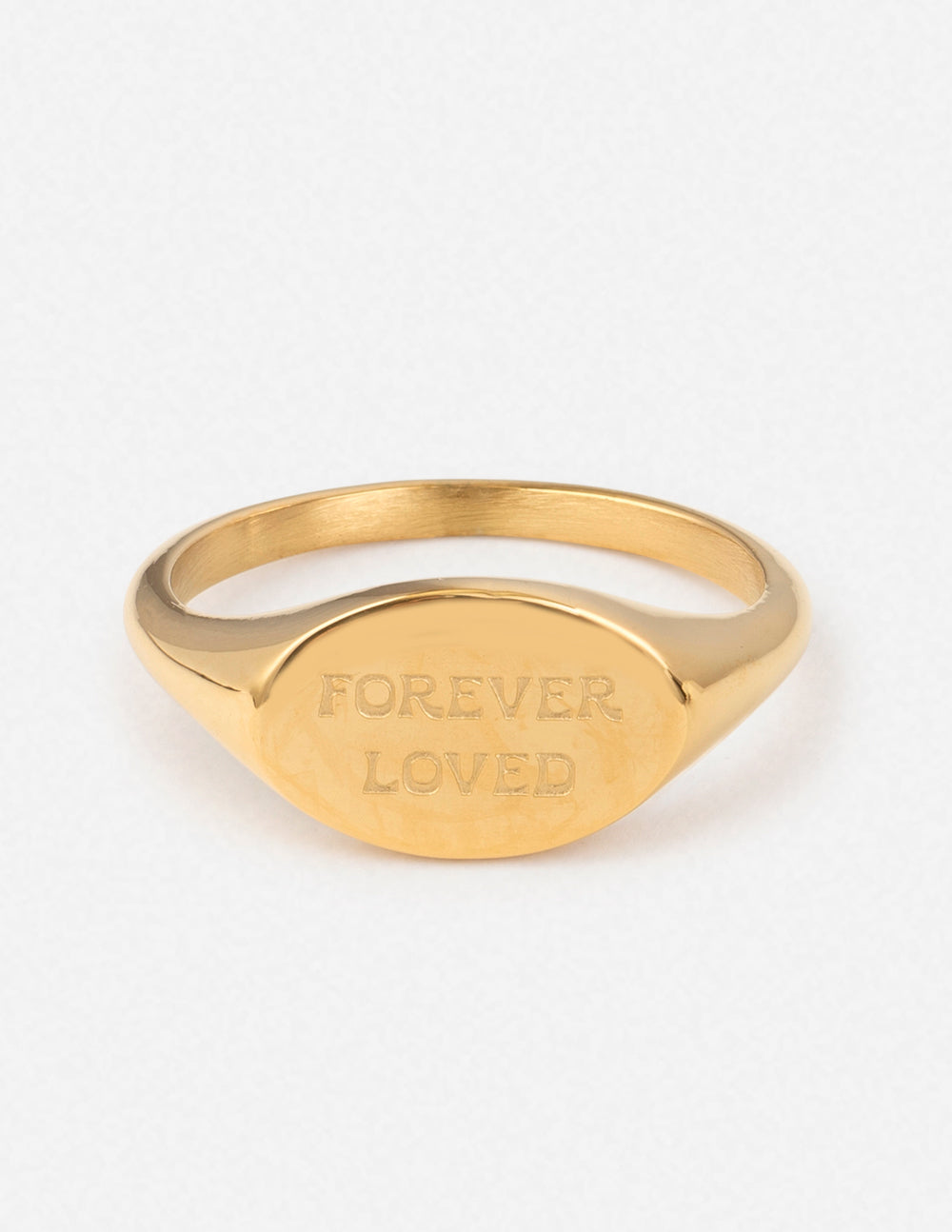 Elevated Faith Forever Loved Oval Signet Ring - AVBL MRKT (1)