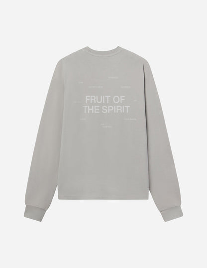 Elevated Faith Fruit of the Spirit Grey LS Unisex Tee - AVBL MRKT (1)