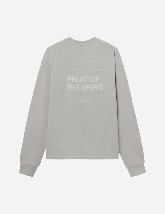 Elevated Faith Fruit of the Spirit Grey LS Unisex Tee - AVBL MRKT (1)