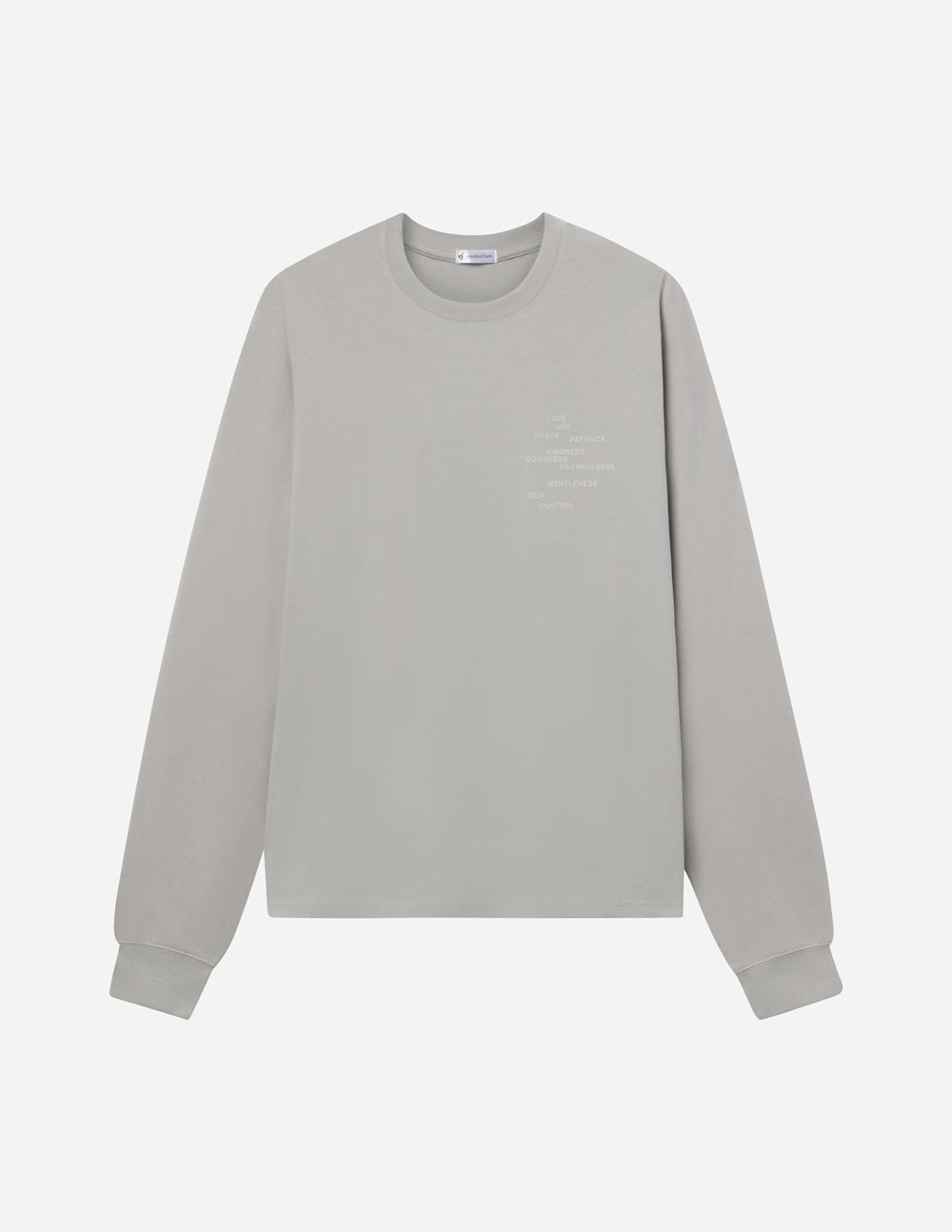 Elevated Faith Fruit of the Spirit Grey LS Unisex Tee - AVBL MRKT (2)