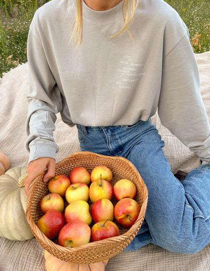 Elevated Faith Fruit of the Spirit Grey LS Unisex Tee - AVBL MRKT (8)