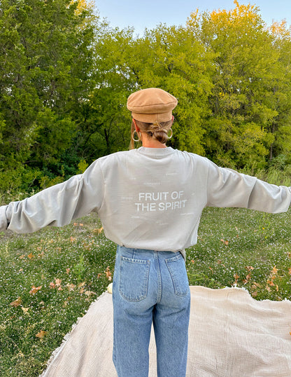 Elevated Faith Fruit of the Spirit Grey LS Unisex Tee - AVBL MRKT (9)