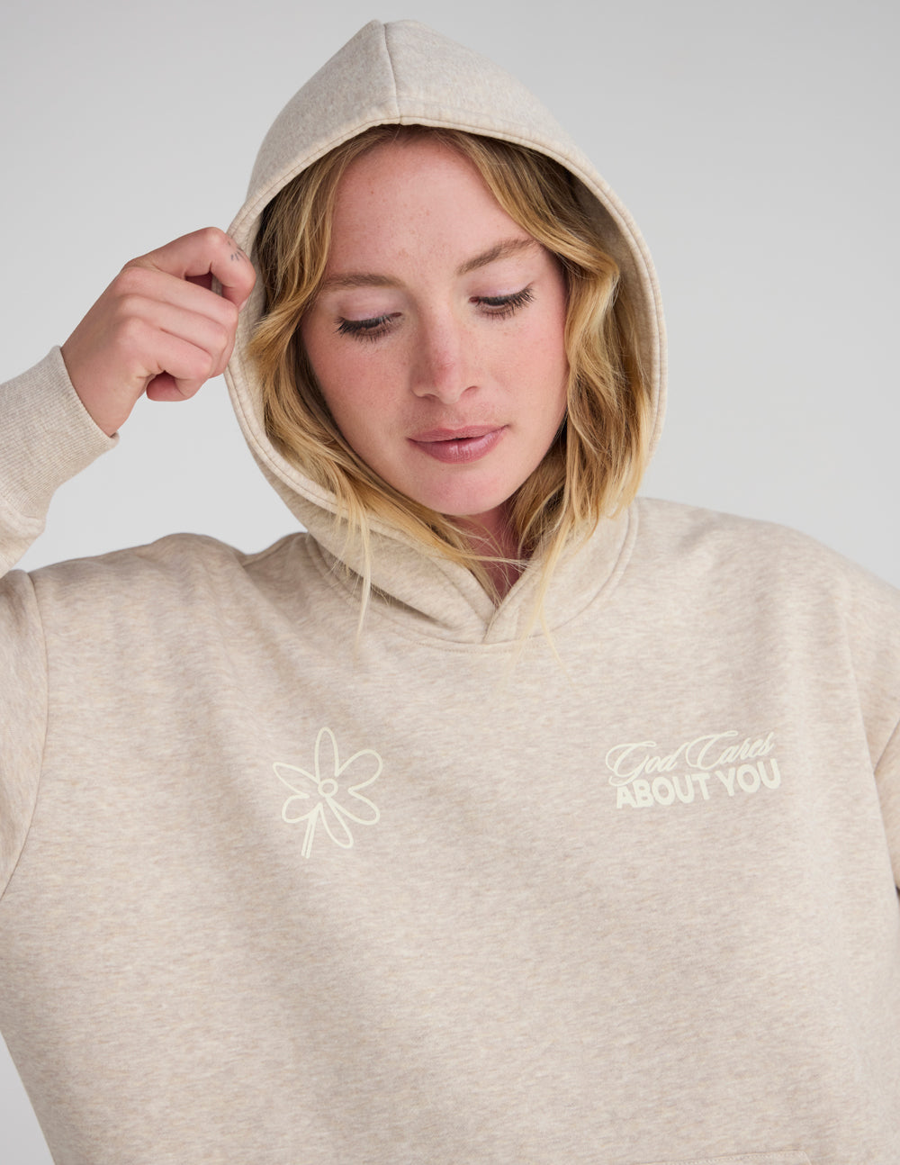 Elevated Faith God Cares About You Unisex Hoodie - AVBL MRKT (1)