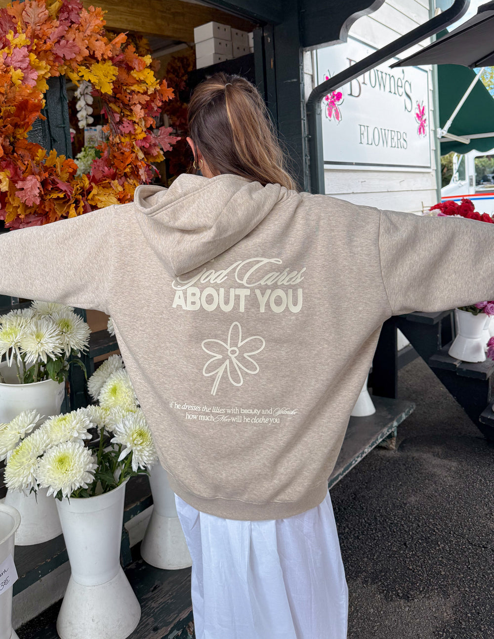 Elevated Faith God Cares About You Unisex Hoodie - AVBL MRKT (6)