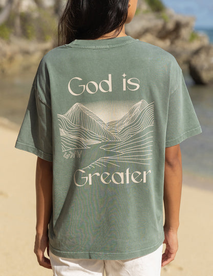 Elevated Faith God Is Greater Unisex Tee - AVBL MRKT (1)