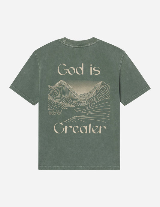 Elevated Faith God Is Greater Unisex Tee - AVBL MRKT (1)