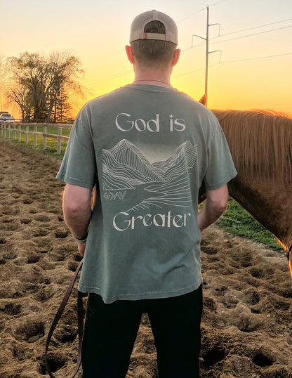 Elevated Faith God Is Greater Unisex Tee - AVBL MRKT (3)